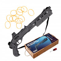 Дробовик &quot;Ремингтон&quot; укороченный, игрушка-резинкострел из дерева