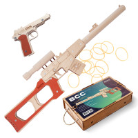 Набор &quot;Российский снайпер - 1&quot;: резинкострелы &quot;Винторез&quot; и пистолет Стечкина из дерева