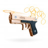 Деревянный пистолет «Глок 26» , игрушка-резинкострел ARMA.TOYS, в сборе, многозарядный