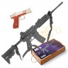 Набор «Спецназ ФБР - 2»: винтовка М4 и пистолет «Глок», деревянные игрушки-резинкострелы ARMA.TOYS