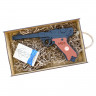 Игрушечный пистолет Люгера «Парабеллум», окрашенный, деревянный резинкострел