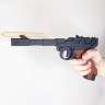 Игрушечный пистолет Люгера «Парабеллум», окрашенный, деревянный резинкострел