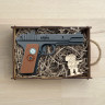 Деревянный пистолет ТТ (Тульский Токарева), игрушка-резинкострел от ARMA.TOYS окрашенный